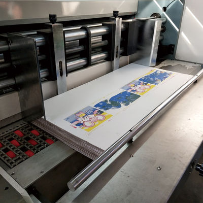 4 kleur de Automatische het Voeden Printer Slotter Die Cutter van de Loodrand 380v